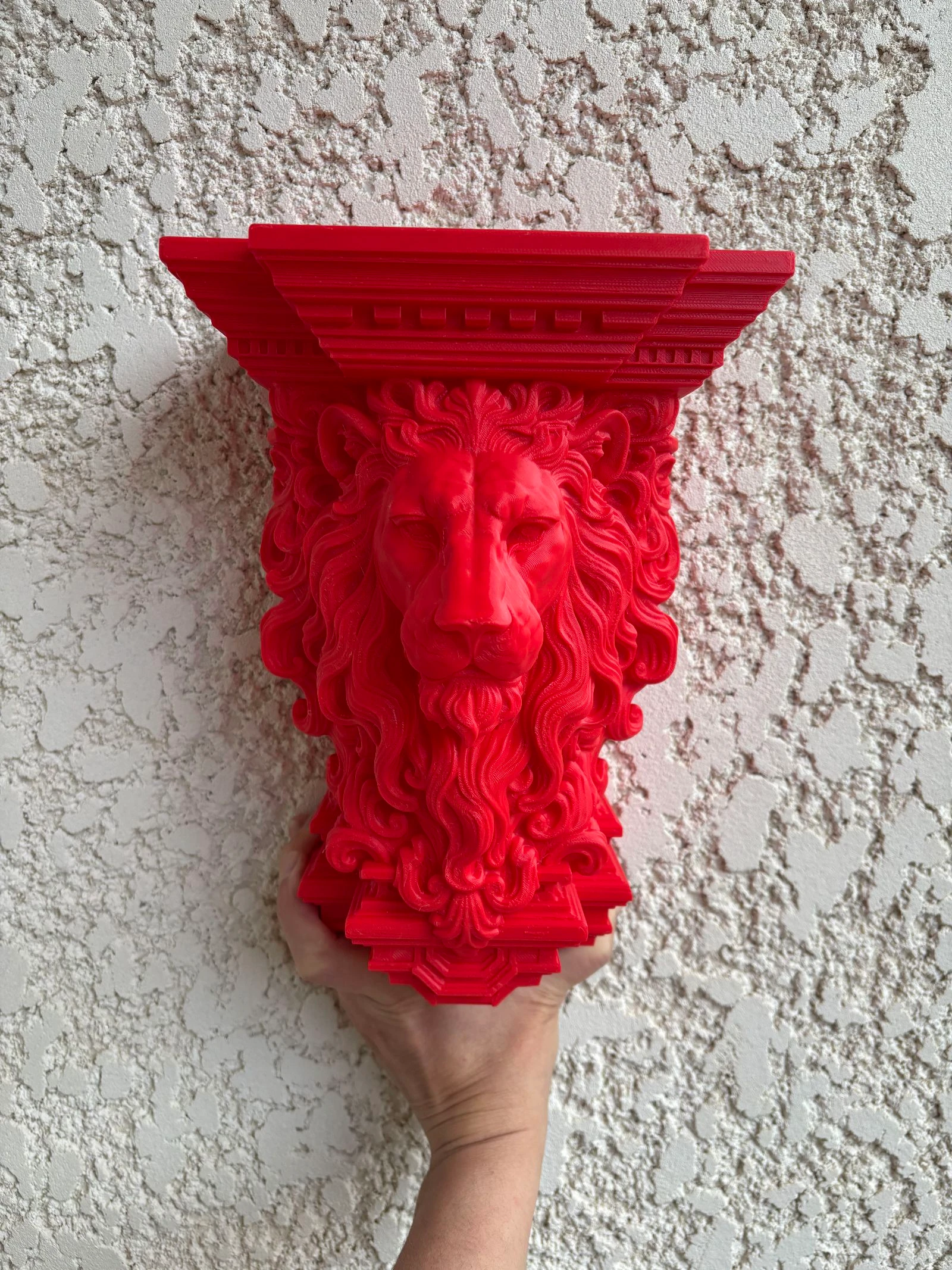 Plank met tafelfunctie tête de lion rouge kleur intense rood ❤️ – photo 6